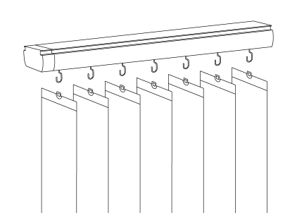 Rail à crochets