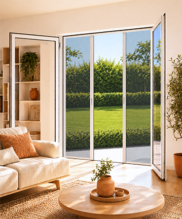 Moustiquaire enroulable lat�rale 2 vantaux