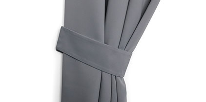 Embrasse rideau en tissu assorti