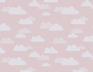 Tissu motifs enfant nuage duveteux