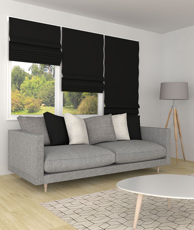 Store bateau occultant 100% noir