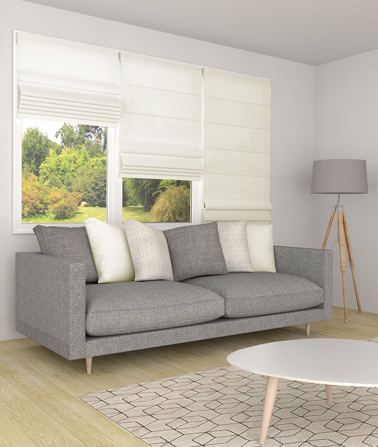 Store bateau tamisant classique blanc casse