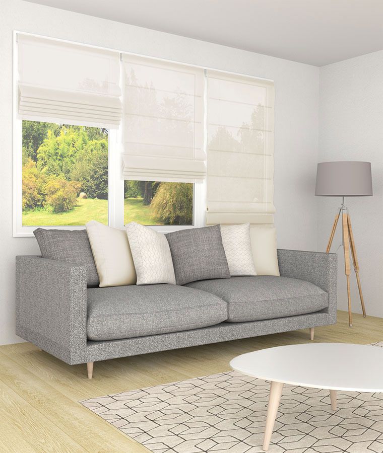 Store bateau voilage uni m1 beige dune