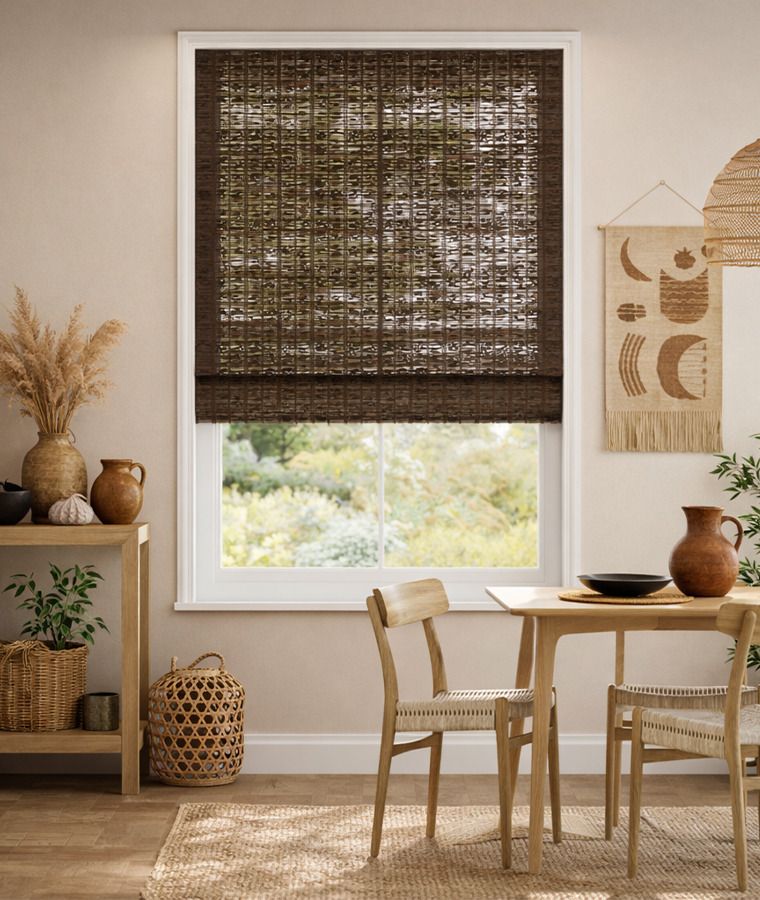Store bateau bois jute et bambou bois