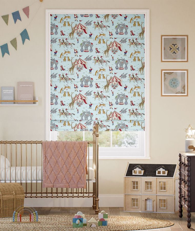 Store bateau motif disney dumbo bleu ciel
