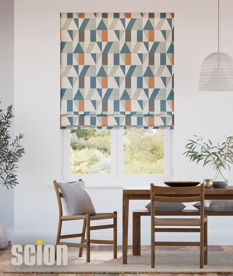 Store bateau motif scion nuevo bleu