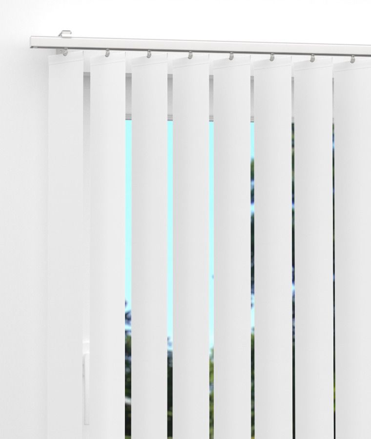 Bandes et Rail pour store californien occultant blanc