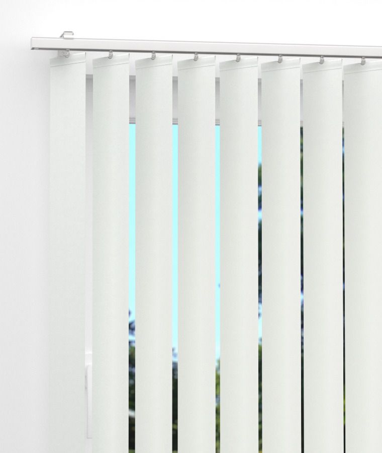 Bandes et Rail pour store californien tamisant blanc