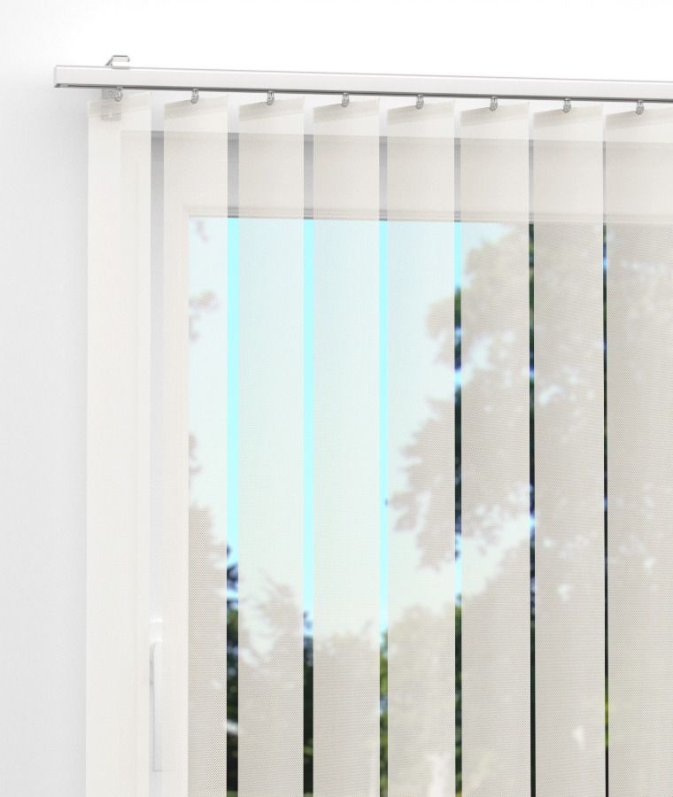 Bandes et Rail pour store californien screen blanc