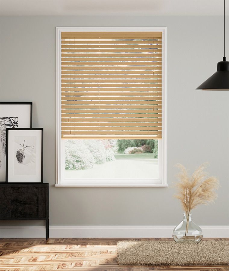 Store vnitien bois classic lames 50mm naturel
