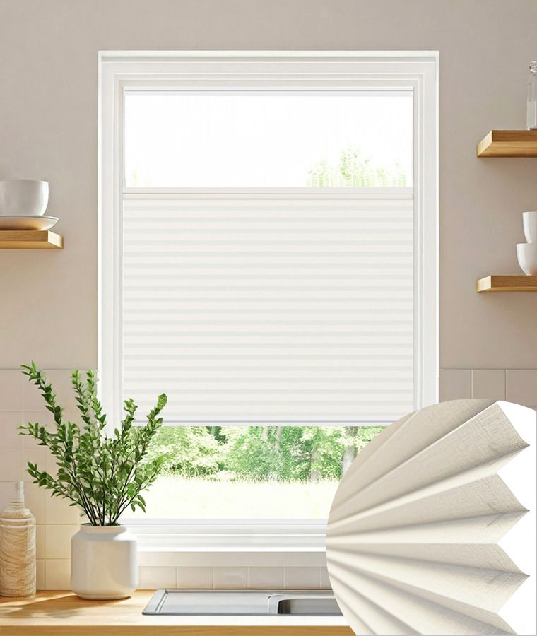 Store Pliss� Cristal tamisant ivoire