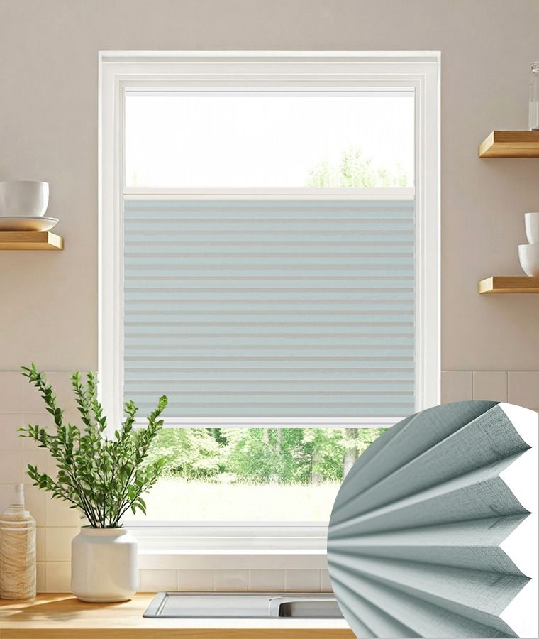 Store Pliss� Cristal tamisant gris perle