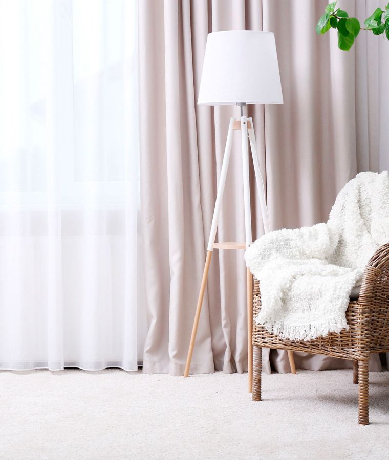 Rideau occultant haut de gamme gris béton