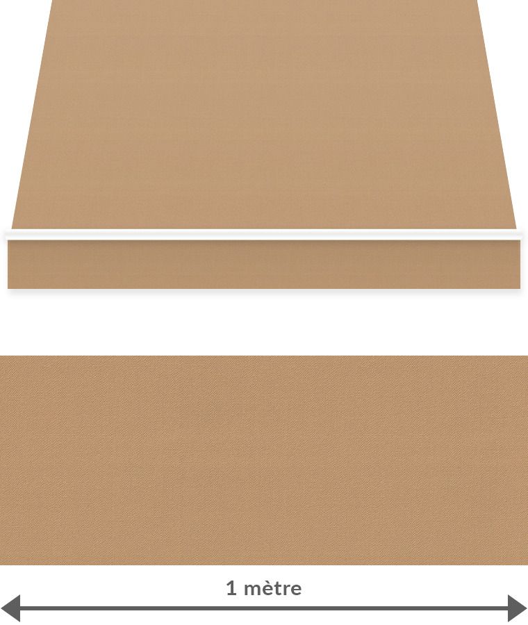Store banne manuel beige