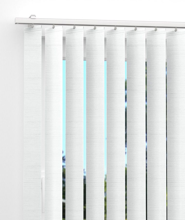Store californien occultant effet tiss� blanc neige
