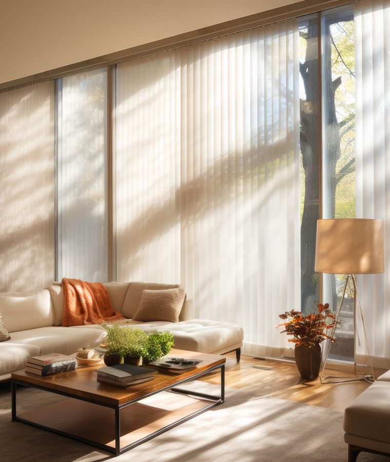Store californien voile blanc