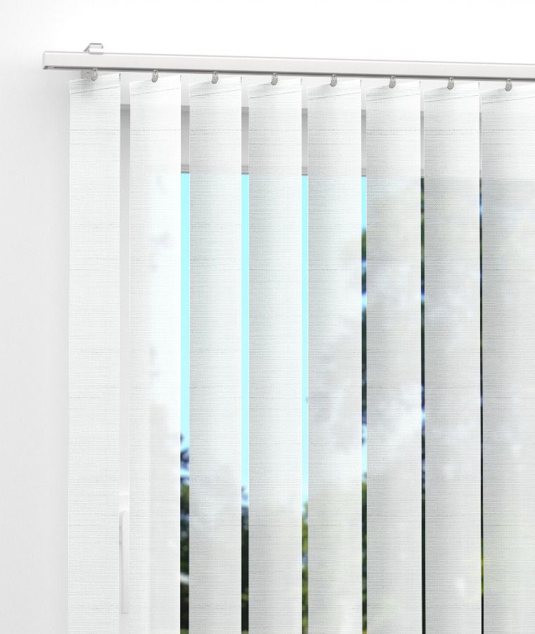 Store californien tamisant effet tiss� blanc neige