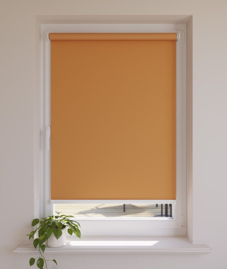 Store enrouleur occultant jaune