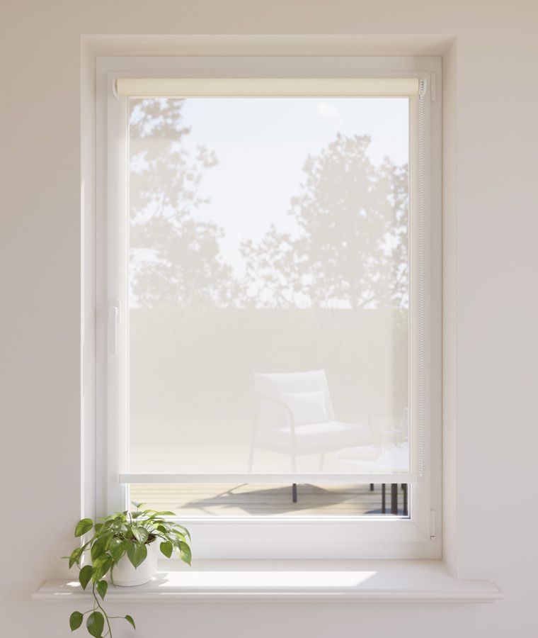 Store enrouleur voile vanille