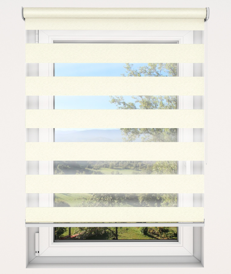 Store enrouleur jour nuit tamisant anti feu b1 vanille