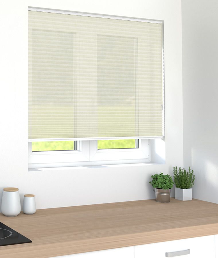 Store pliss� voile m1 creme