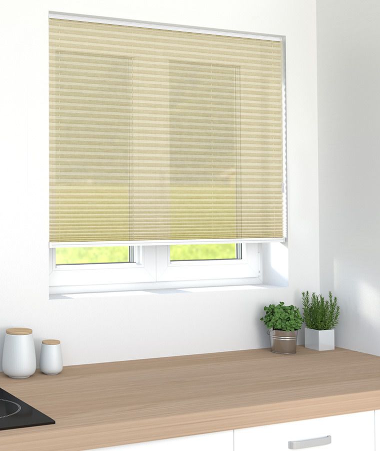 Store pliss� voile m1 savane