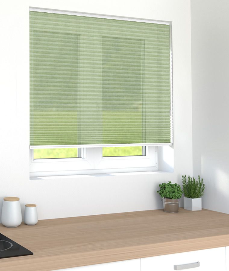 Store pliss� voile m1 vert olive