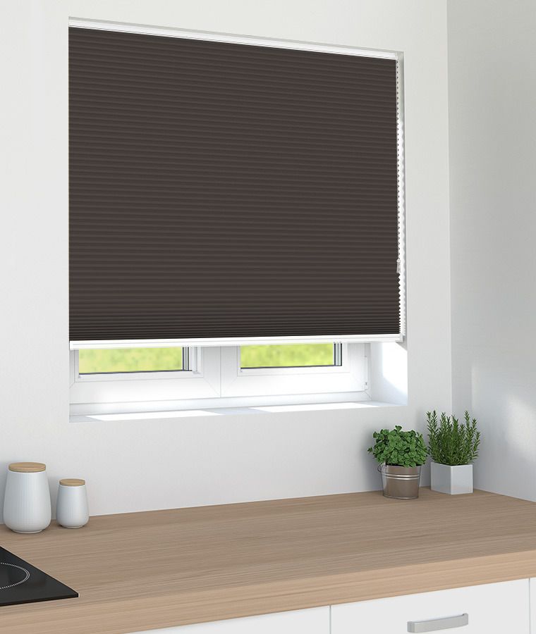 Store pliss� occultant cacao