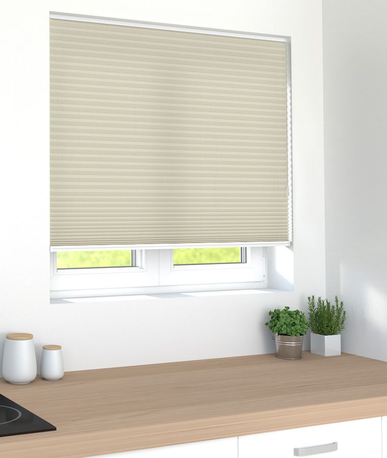 Store pliss� tamisant ficelle