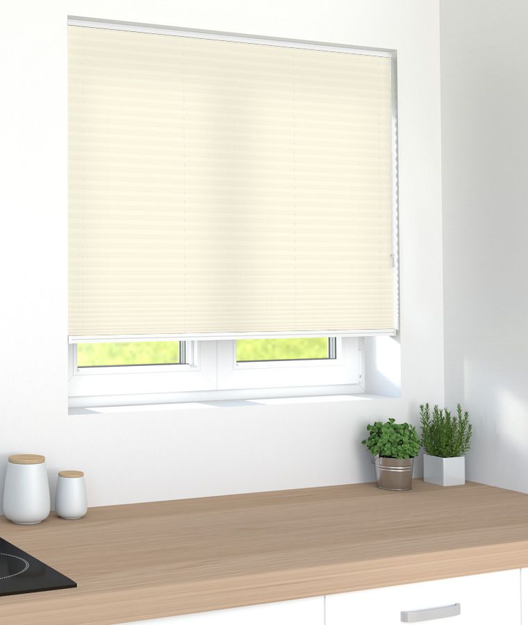 Store pliss� tamisant vanille