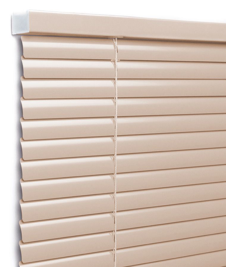 Store vnitien aluminium lames 25mm beige nude