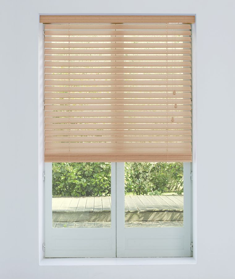 Store vnitien bois plus lames 50mm bambou scandinave