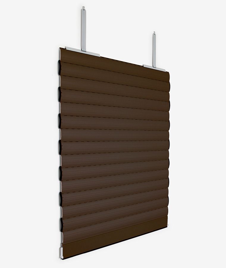 Tablier pour volet roulant aluminium brun