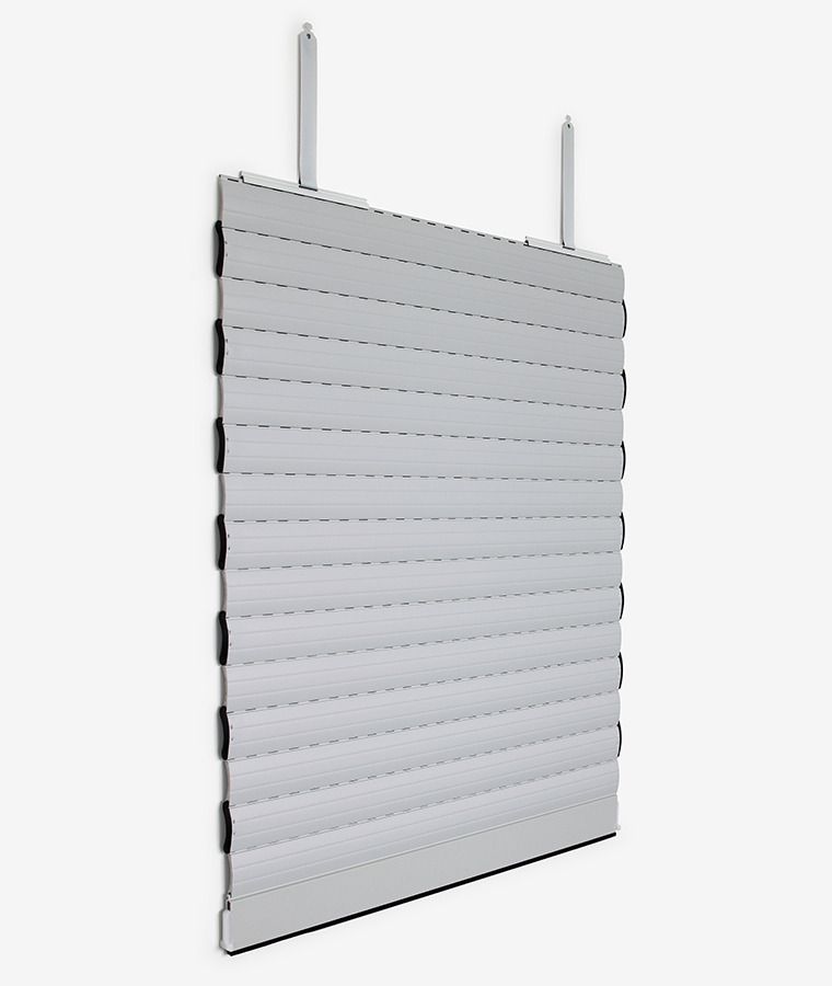 Tablier pour volet roulant aluminium gris