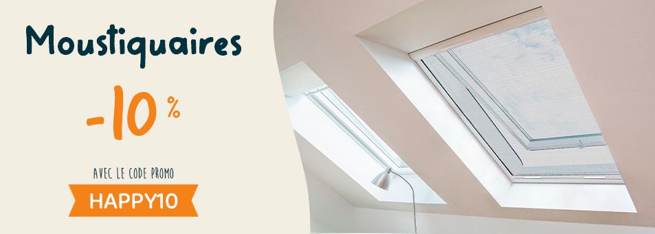 -10% sur les moustiquaires avec le code promo HAPPY10