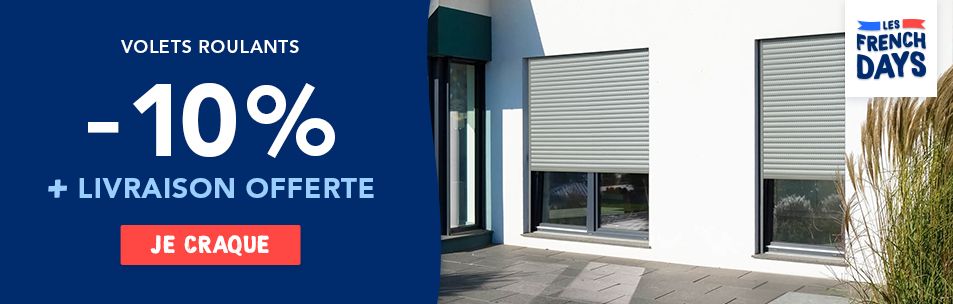 -10% sur les volets roulants + livraison offerte