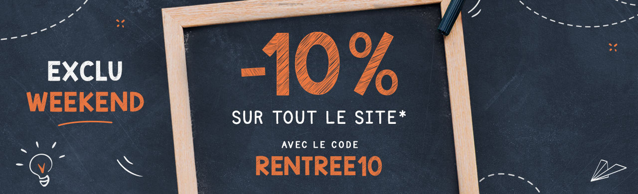 RENTREE10 : -10% sur TOUT le site*