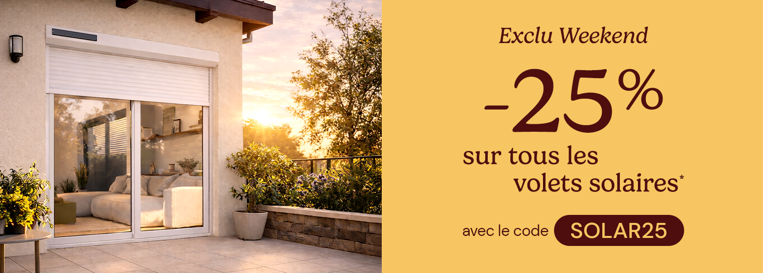 Promo volets solaires