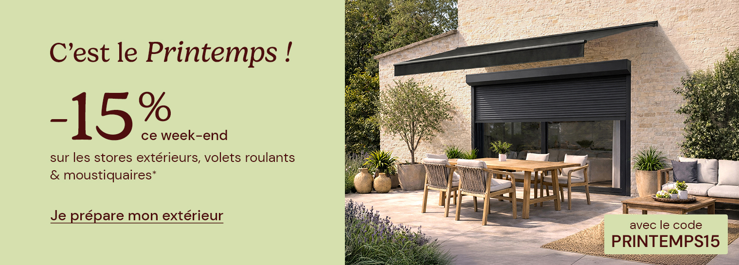 -15% avec PRINTEMPS15