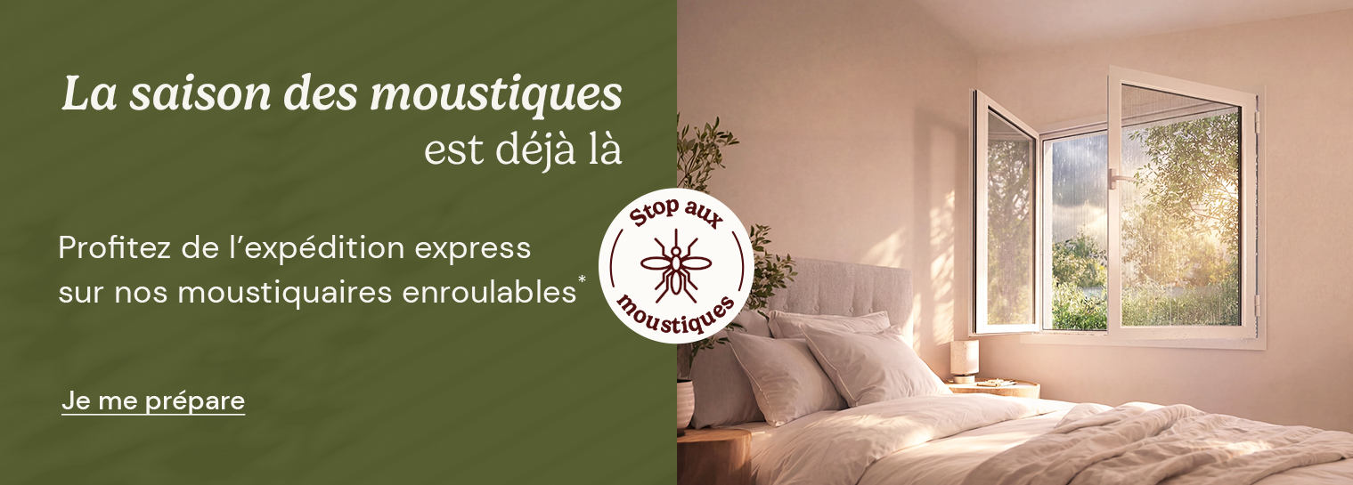 Exp�dition express sur les moustiquaires enroulables