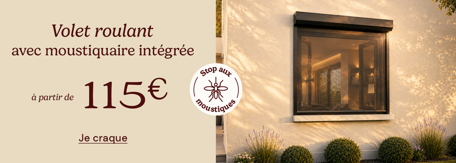 Volet roulant avec moustiquaire int�gr�e
