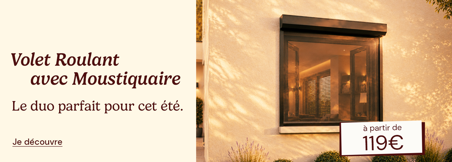 Volets roulants avec moustiquaires