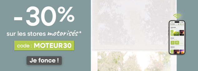 MOTEUR30 : 30% sur les stores motorisés SMARTVIEW