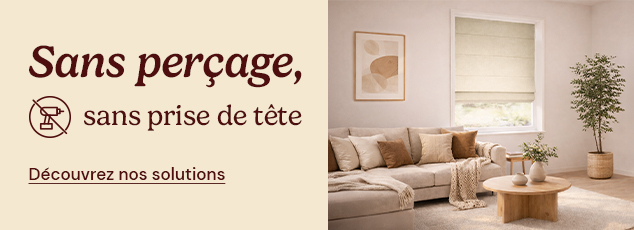 Sans perçage Sans prise de tête