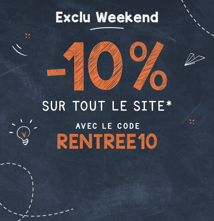 RENTREE10 : -10% sur TOUT le site*