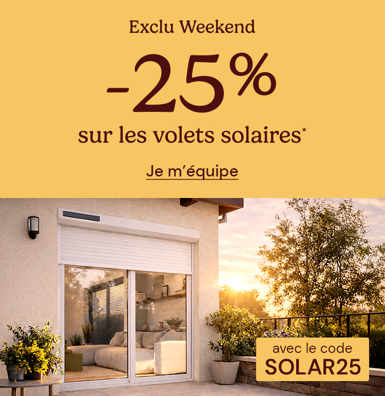 Promo volets solaires