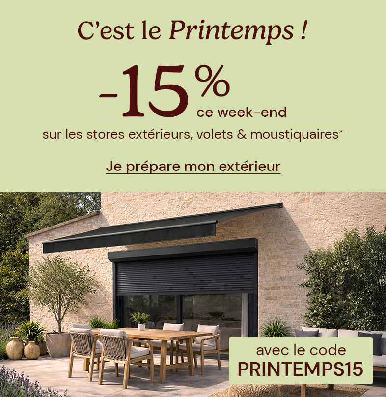-15% avec PRINTEMPS15