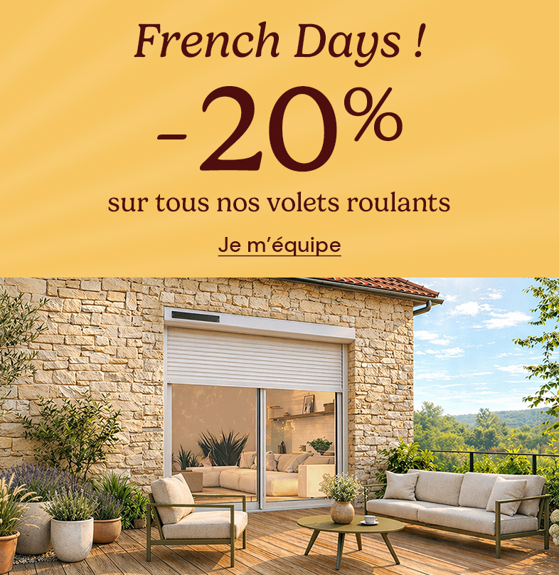 French Days ! -20% sur les volets roulants
