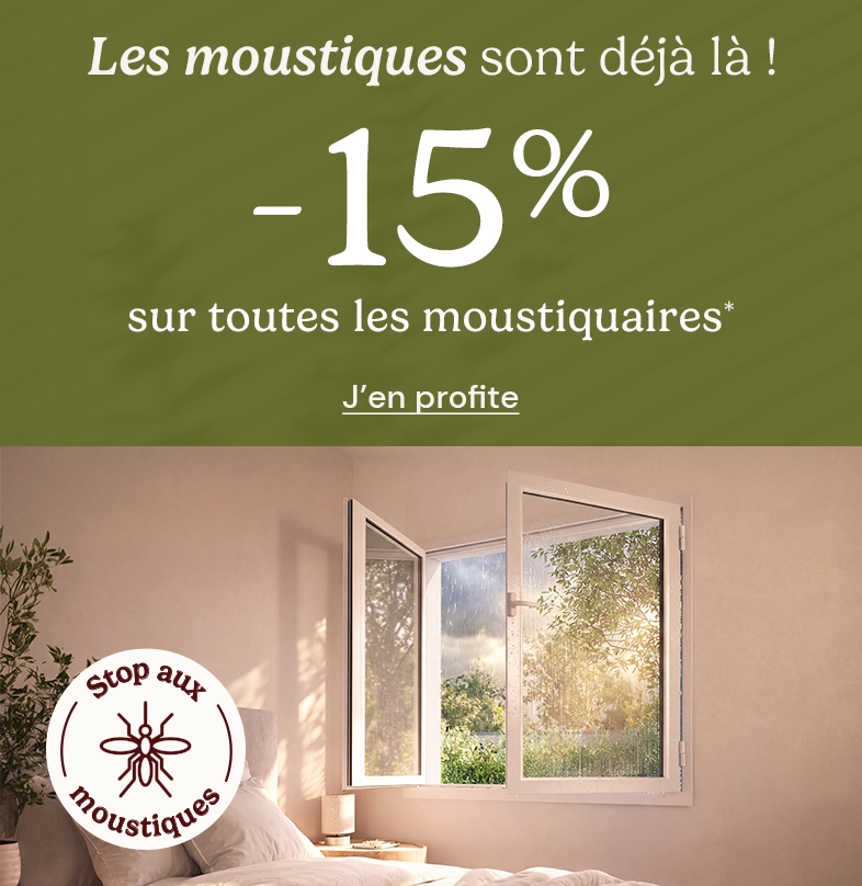 -15% sur toutes les moustiquaires