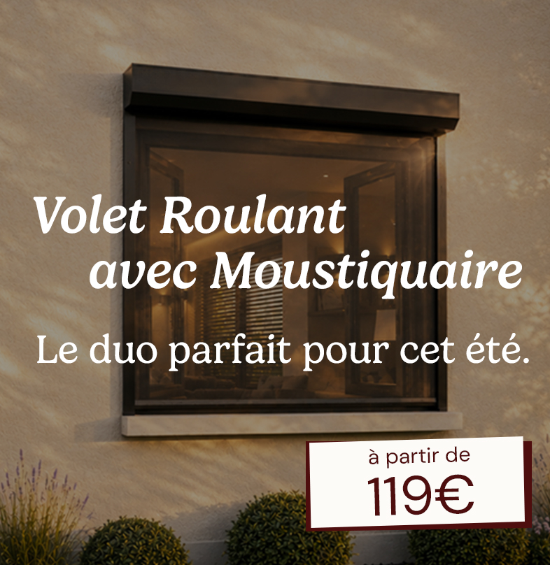 Volets roulants avec moustiquaires